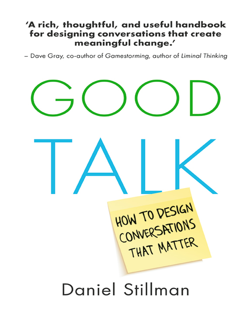 Title details for Good Talk by Daniel Stillman - Available